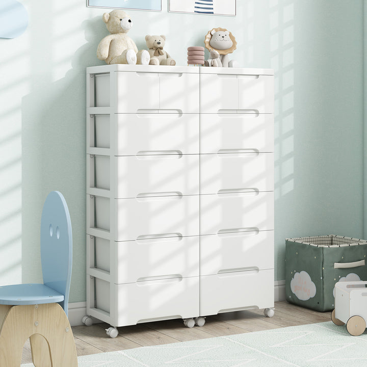 Vertical Rolling Storage Cabinet with Universal Wheels and Lockable Wheels - TidySpaces