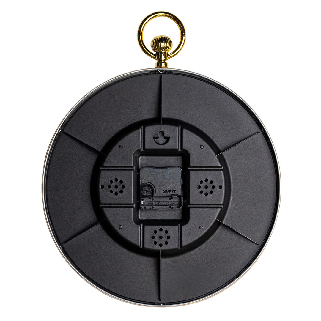Hometime Gold  Aluminium Wall Clock 32cm