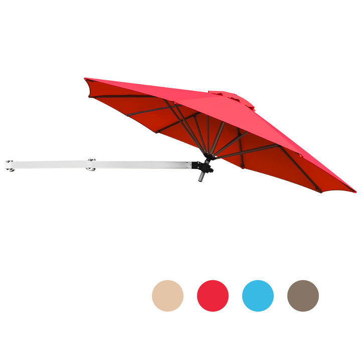 Outdoor Tilting Sunshade Umbrella with Large Shading Area