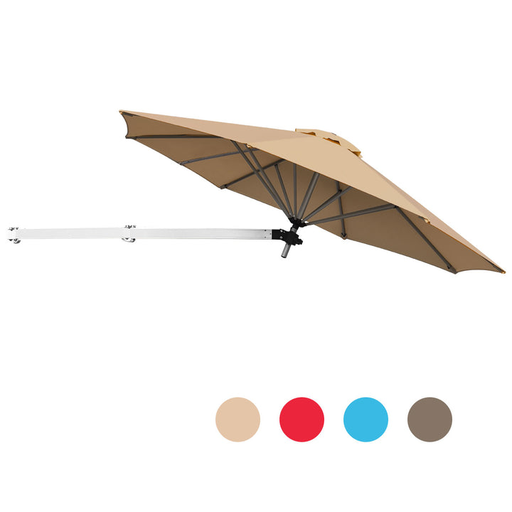 Outdoor Tilting Sunshade Umbrella with Large Shading Area