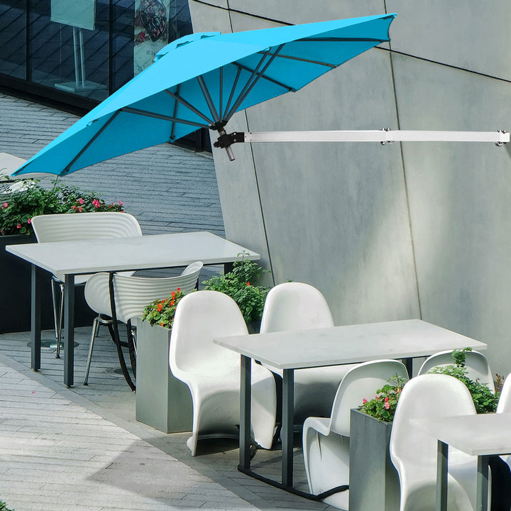 Outdoor Tilting Sunshade Umbrella with Large Shading Area