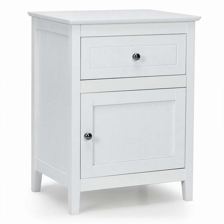 2 Tier Modern Badroom Nightstand with Drawer - TidySpaces