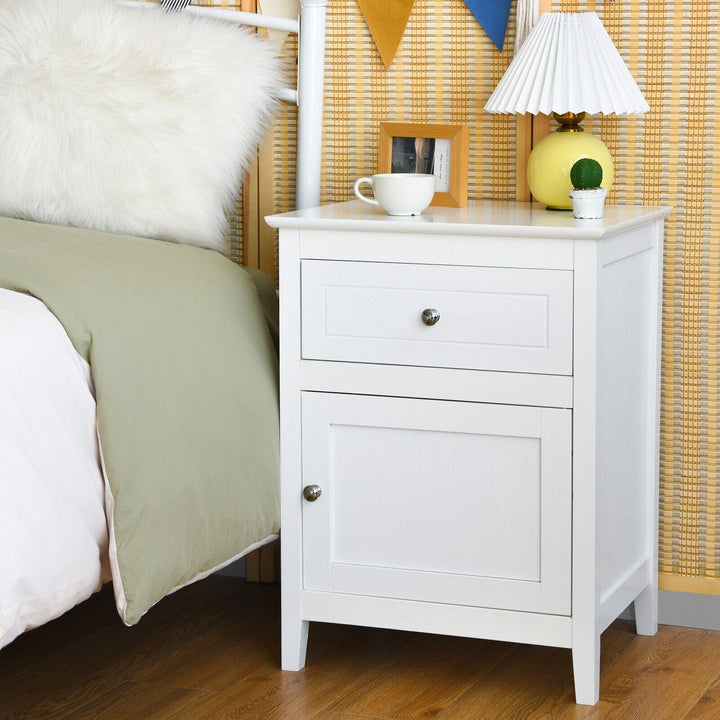 2 Tier Modern Badroom Nightstand with Drawer - TidySpaces