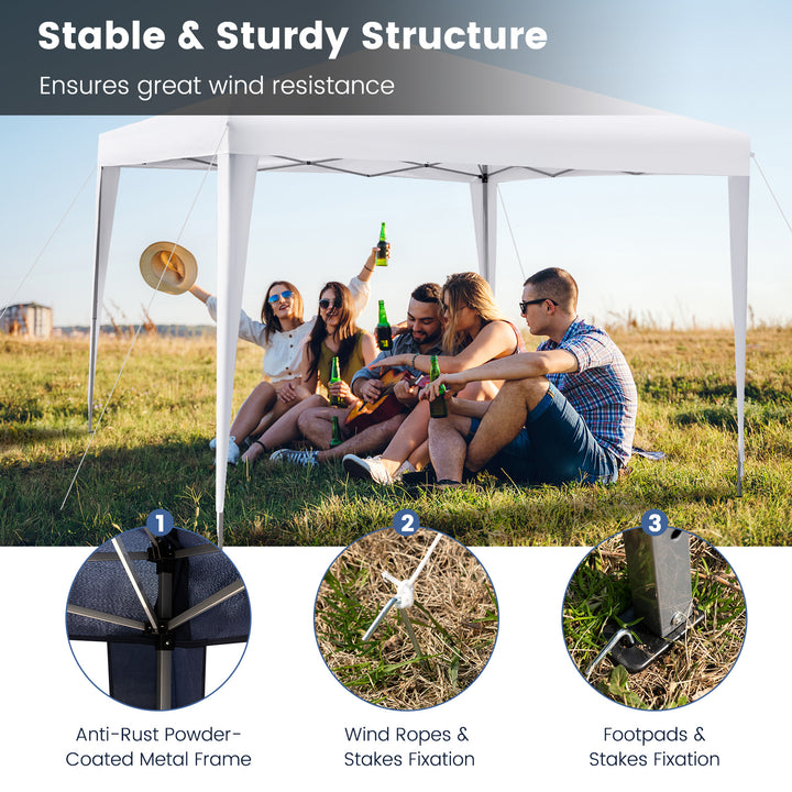 295 x 295 CM Outdoor Portable Instant Pop up Canopy with Carrying - TidySpaces