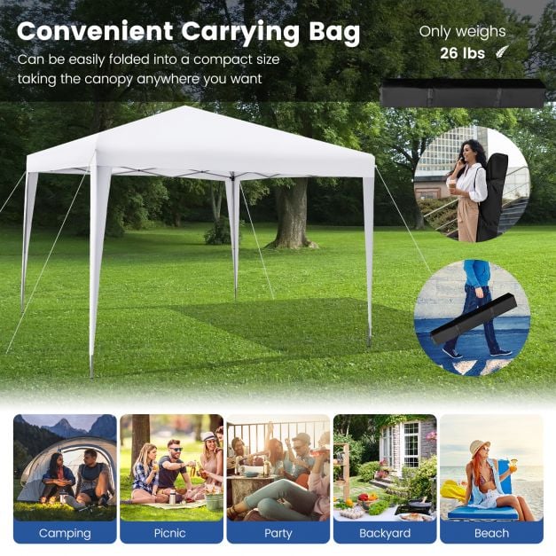 295 x 295 CM Outdoor Portable Instant Pop up Canopy with Carrying
