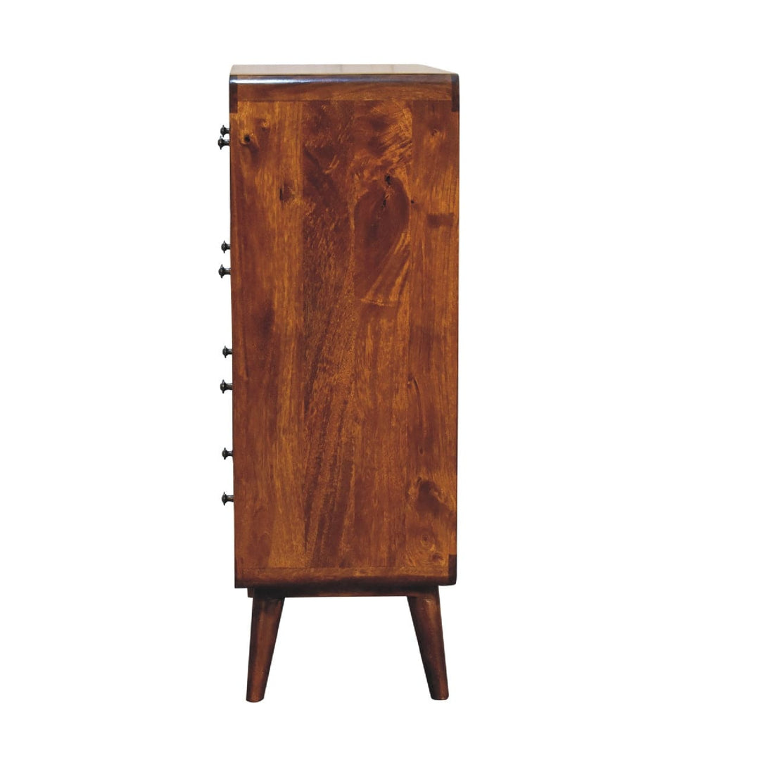 2 over 3 Curved Chestnut Chest - TidySpaces