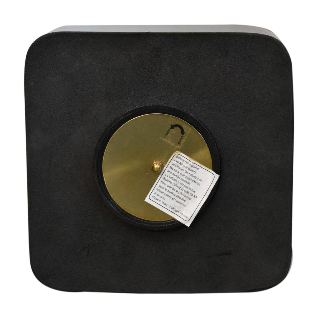 Black and Gold Small Table Clock - TidySpaces