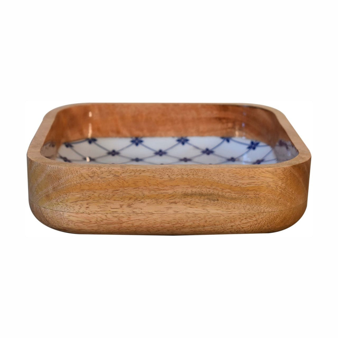 Blue and White Square Bowl Set of 2 - TidySpaces