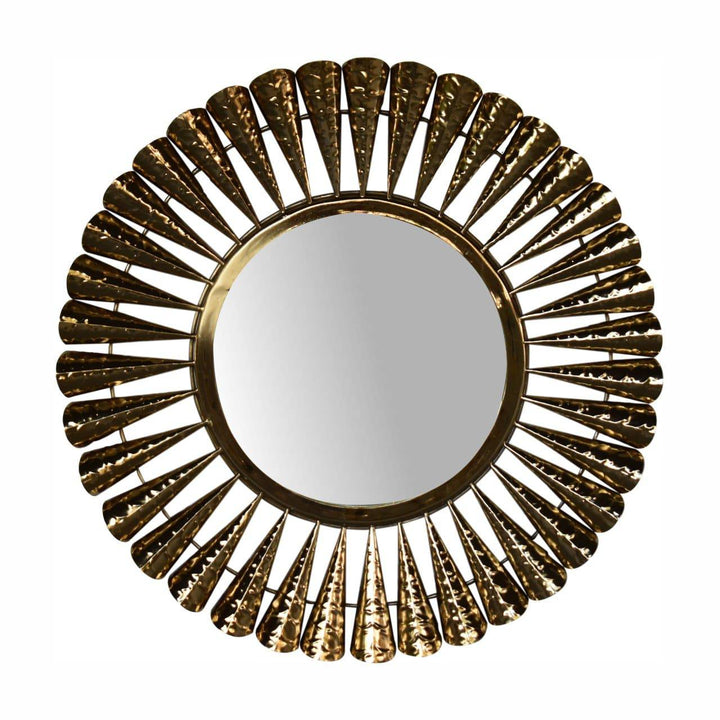 Brass Coned Mirror - TidySpaces