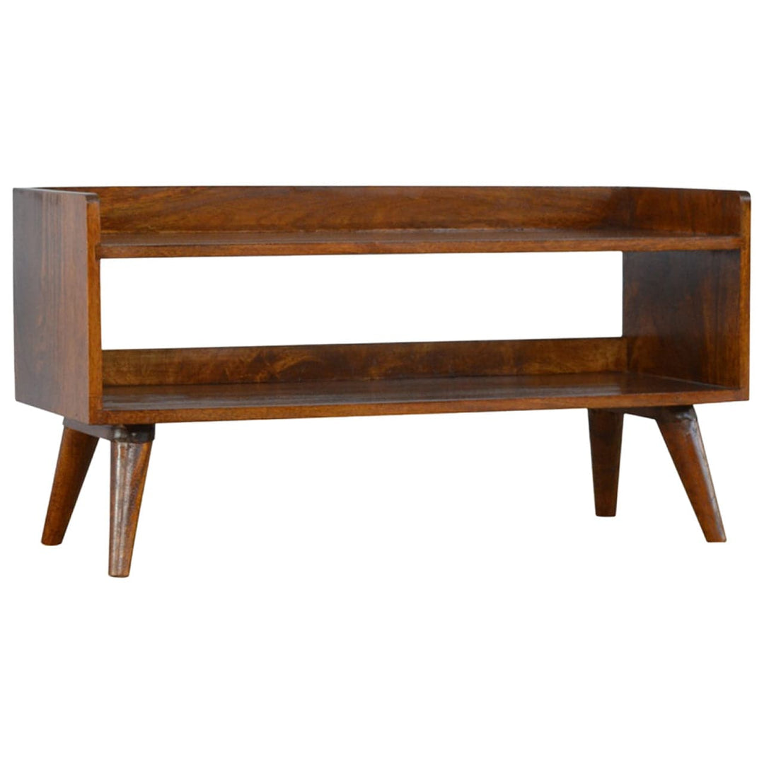 Chestnut Nordic Storage Bench - TidySpaces