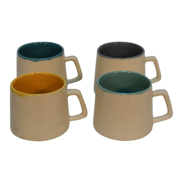 Cream & Multi Mug Set of 4 - TidySpaces