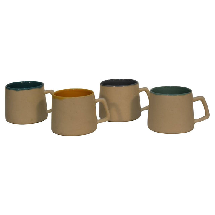 Cream & Multi Mug Set of 4 - TidySpaces
