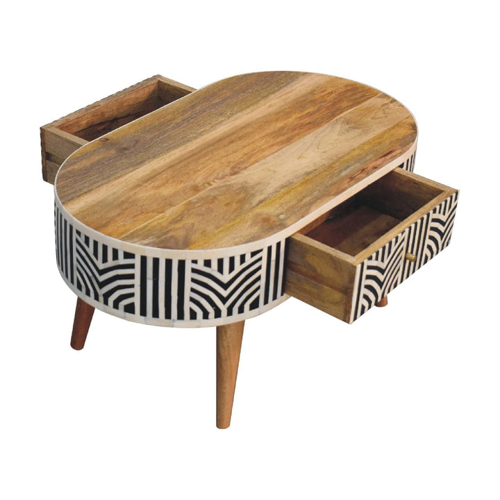 Edessa Bone Inlay Coffee Table - TidySpaces