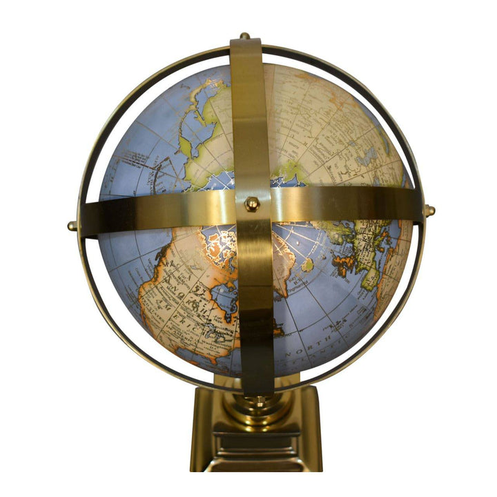 Grey Globe with Gold Frame - TidySpaces