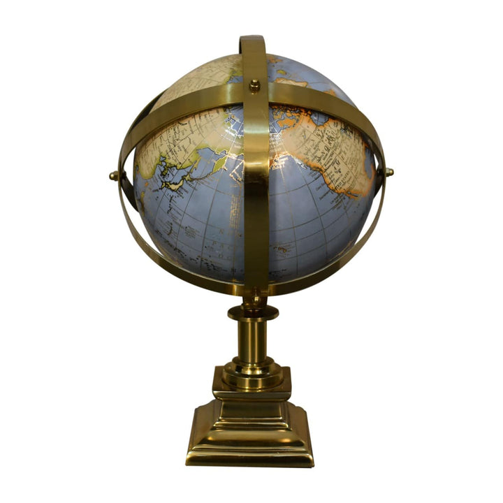 Grey Globe with Gold Frame - TidySpaces