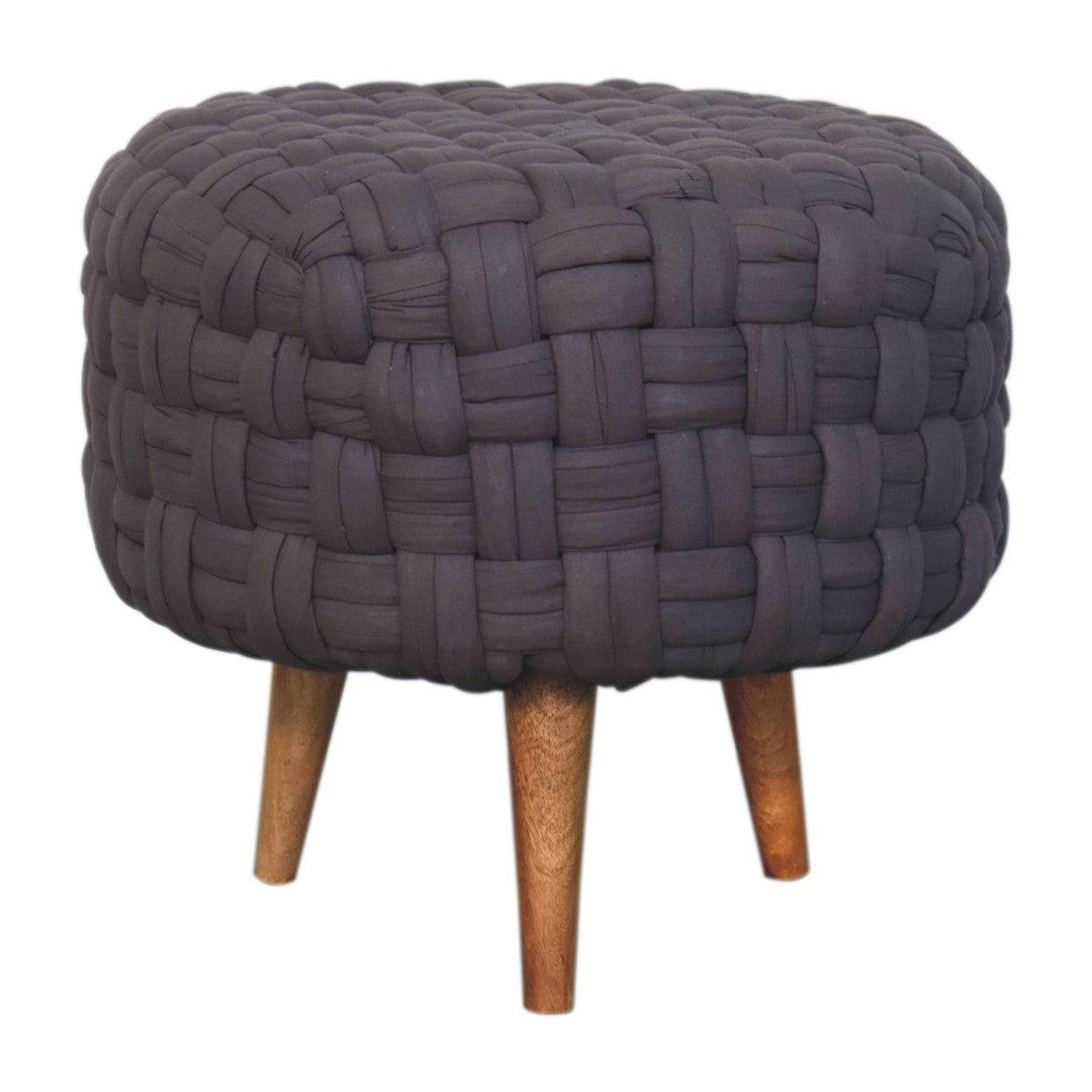 Grey Tube Footstool - TidySpaces