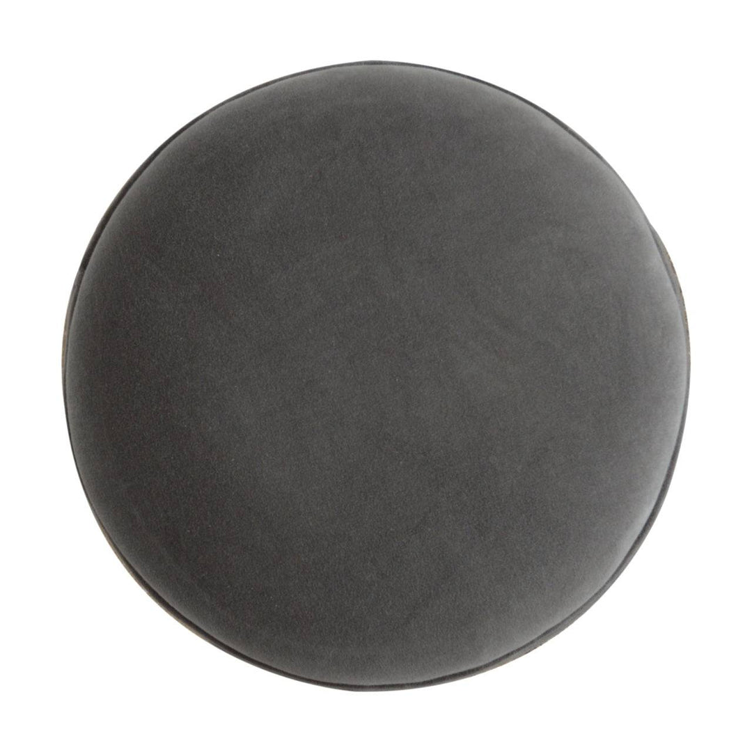 Grey Velvet Nordic Style Footstool - TidySpaces