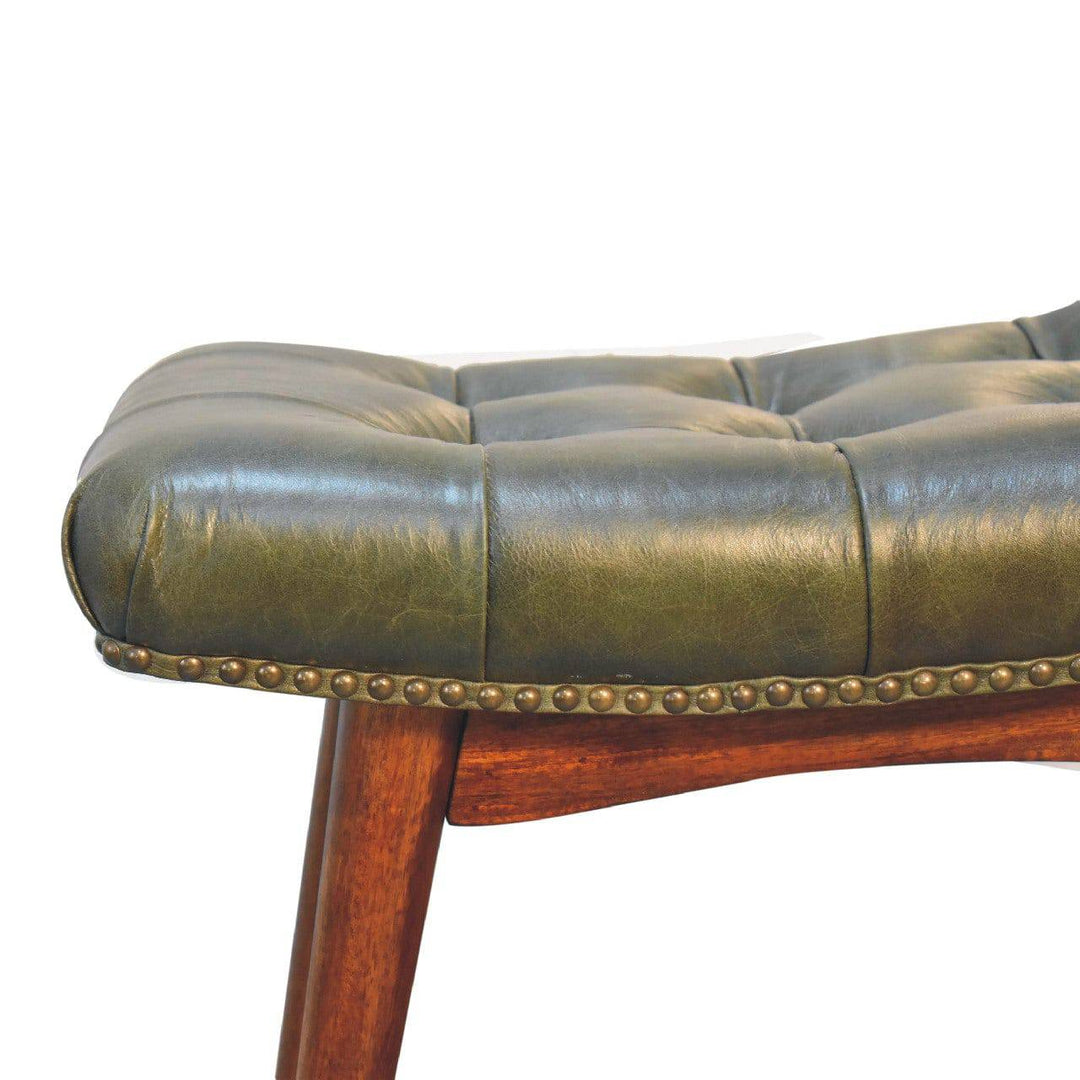 Harbour Green Footstool - TidySpaces