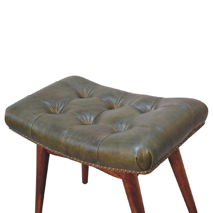 Harbour Green Footstool - TidySpaces