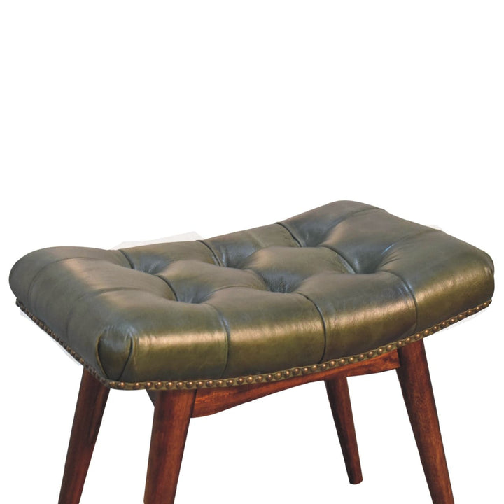 Harbour Green Footstool - TidySpaces