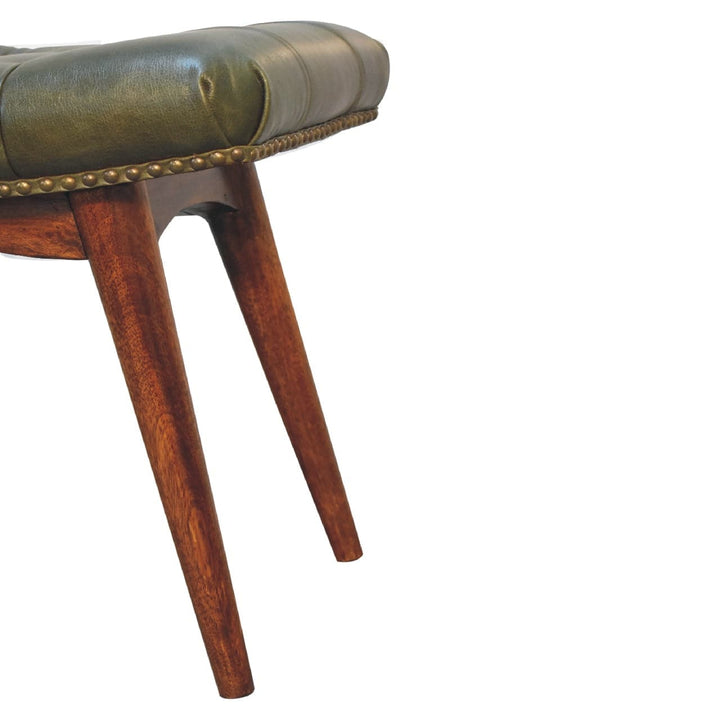 Harbour Green Footstool - TidySpaces