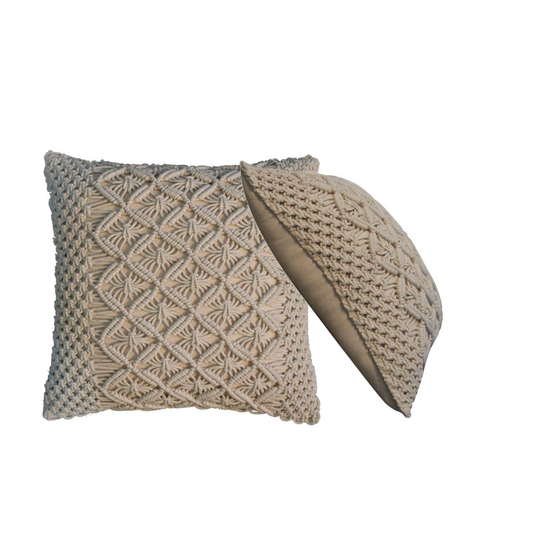 Lira Cushion Set of 2 - Cream - TidySpaces