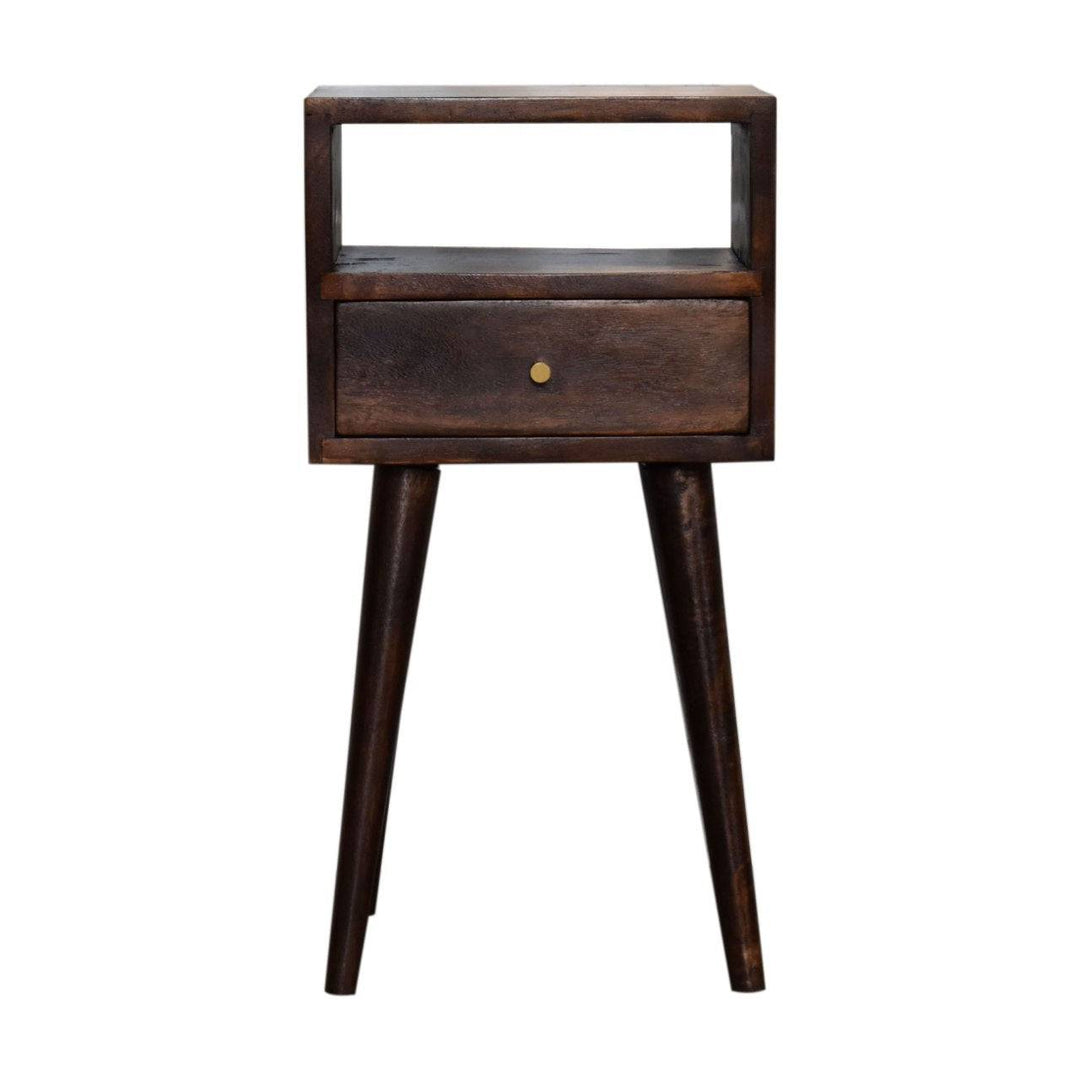 Mini Walnut Bedside - TidySpaces