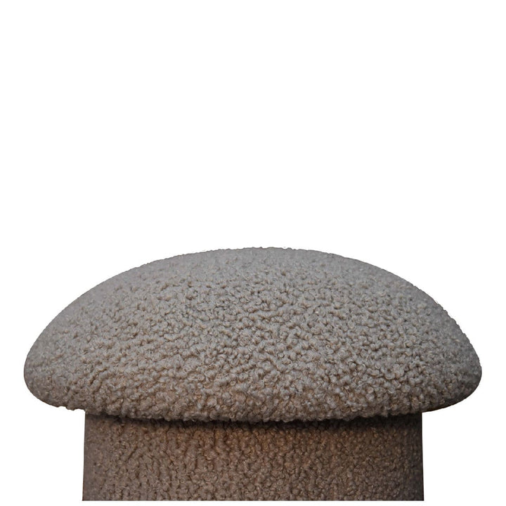 Mud Boucle Mushroom Footstool - TidySpaces