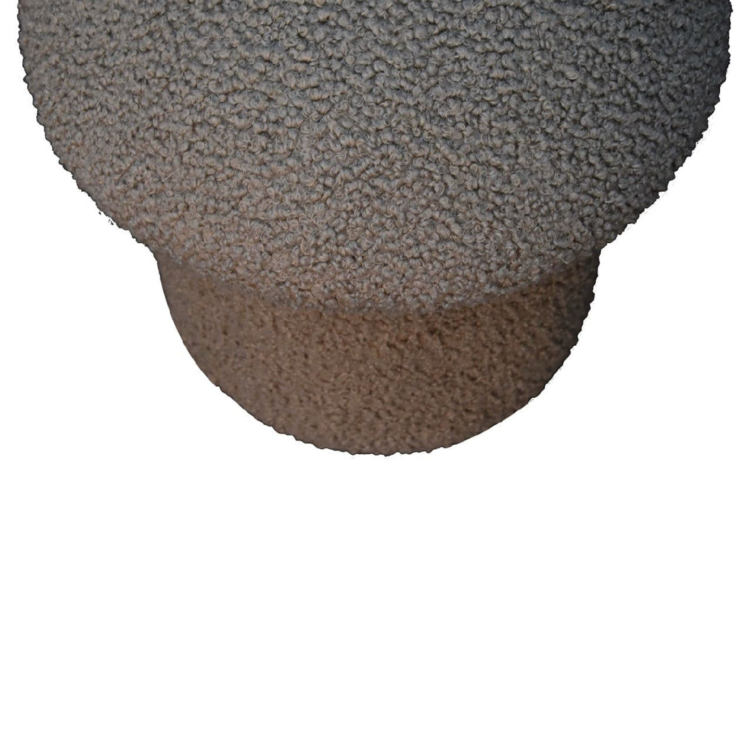 Mud Boucle Mushroom Footstool - TidySpaces