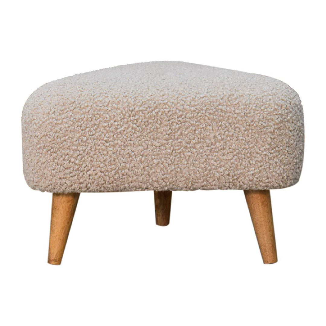 Mud Boucle Triangle Footstool - TidySpaces