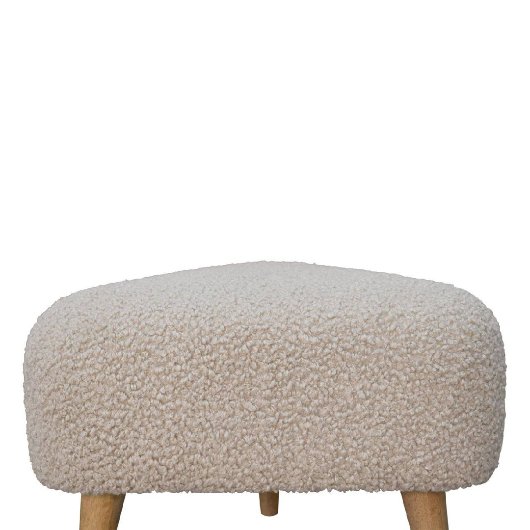 Mud Boucle Triangle Footstool - TidySpaces