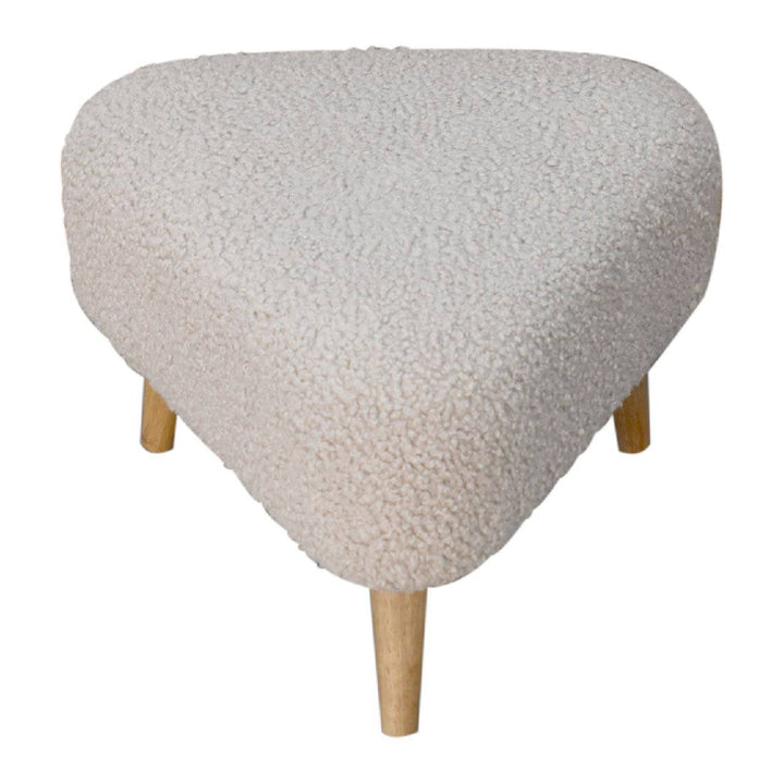 Mud Boucle Triangle Footstool - TidySpaces