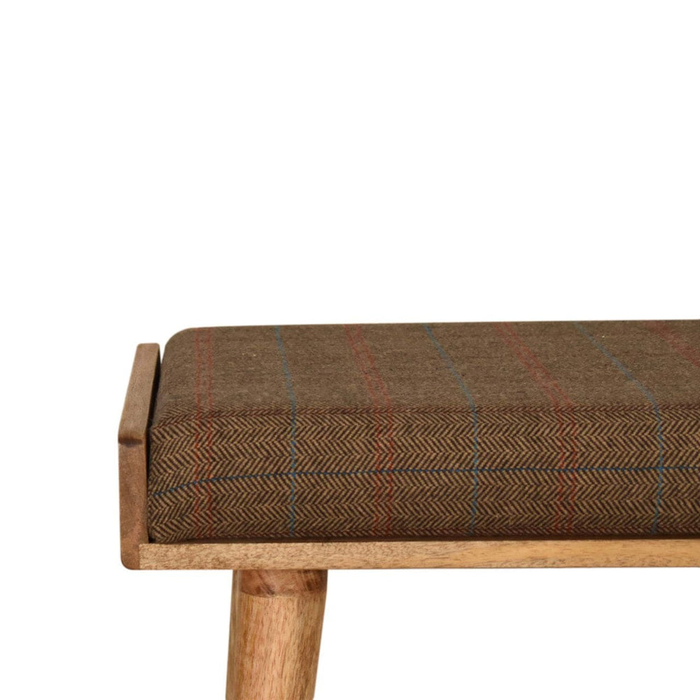 Multi Tweed Tray Style Footstool - TidySpaces