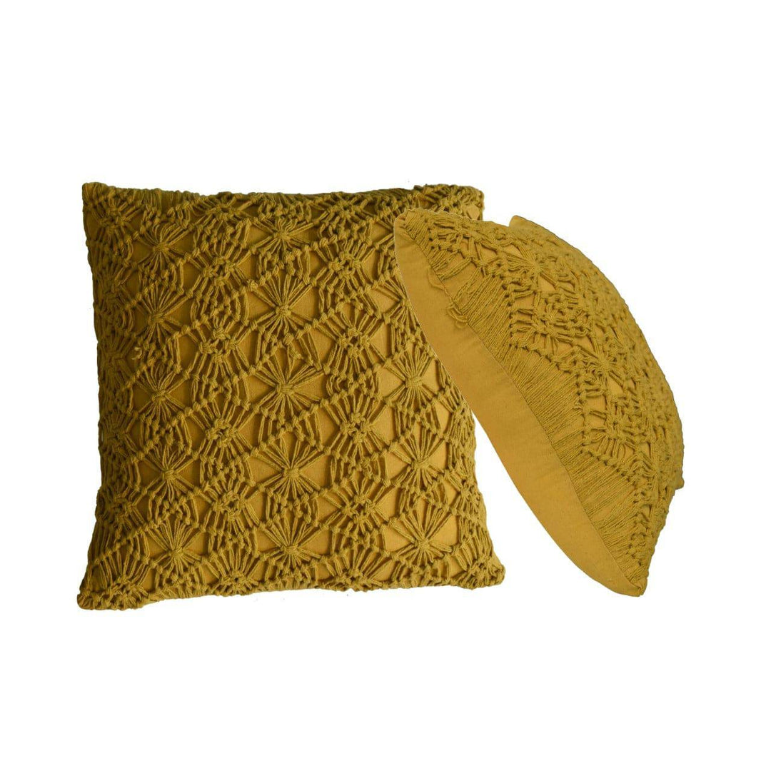 Mustard Maura Cushion - Set of 2 - TidySpaces