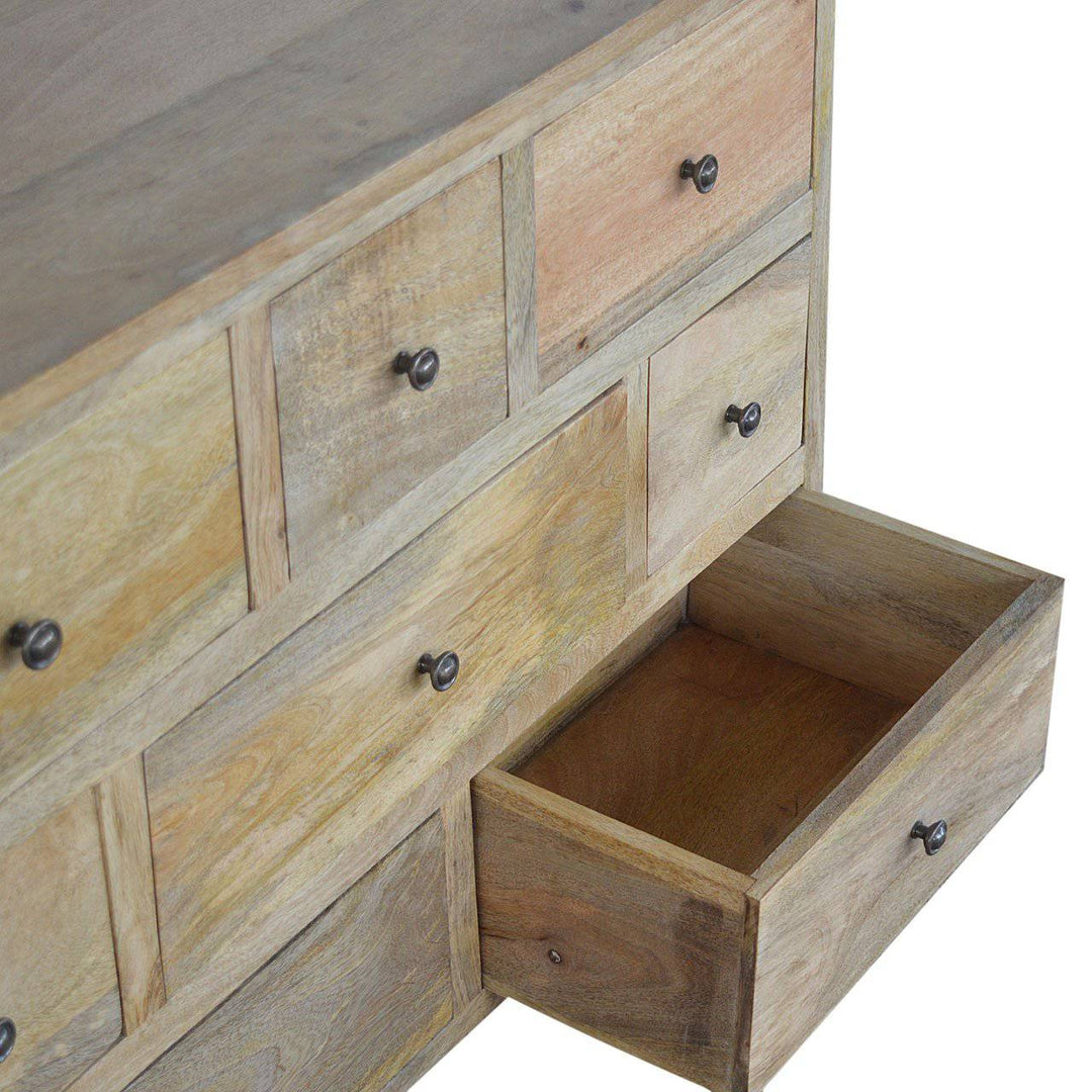 Oak-ish Solid Wood 8 Drawer Chest - TidySpaces