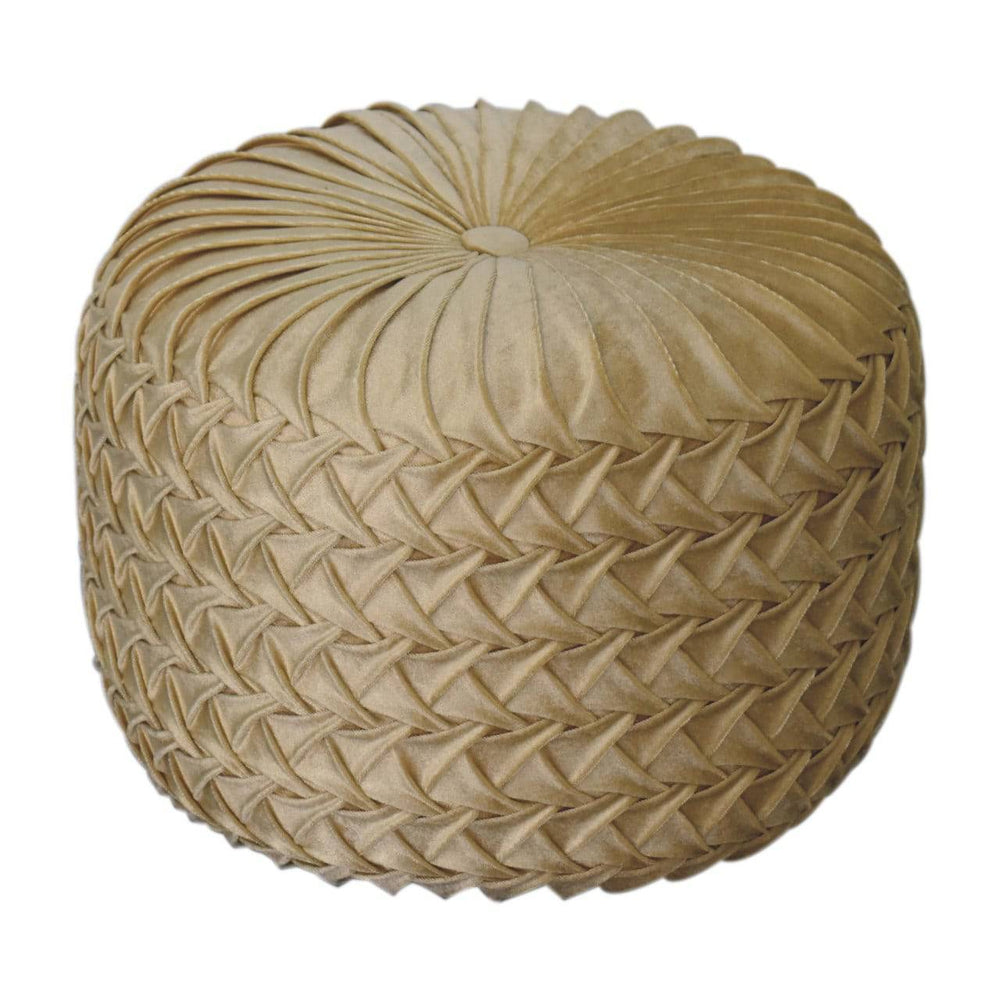 Ochre Hart Pouffe - TidySpaces