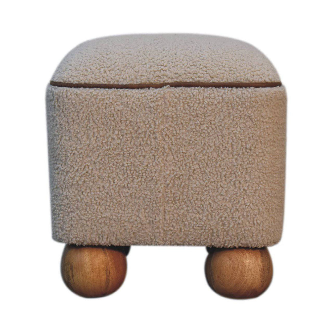 Serenity Footstool with Ball Feet - TidySpaces