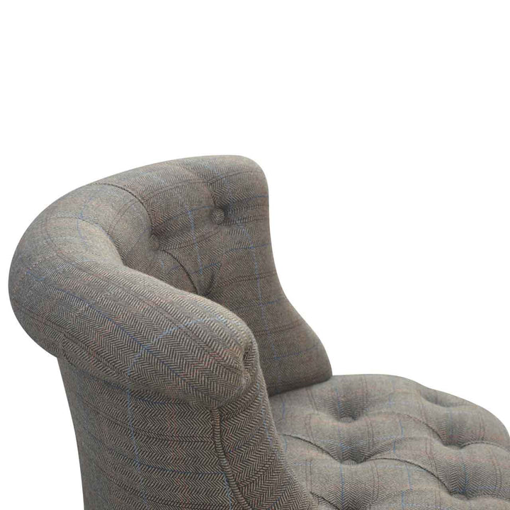 Small Multi Tweed Accent Chair - TidySpaces