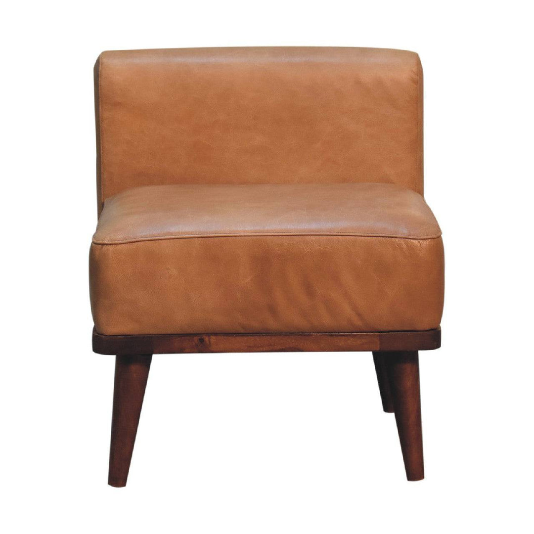 Tan Buffalo Backrest Footstool - TidySpaces