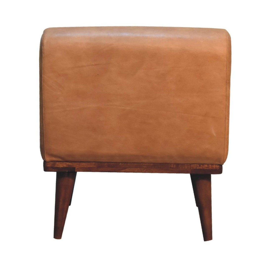 Tan Buffalo Backrest Footstool - TidySpaces