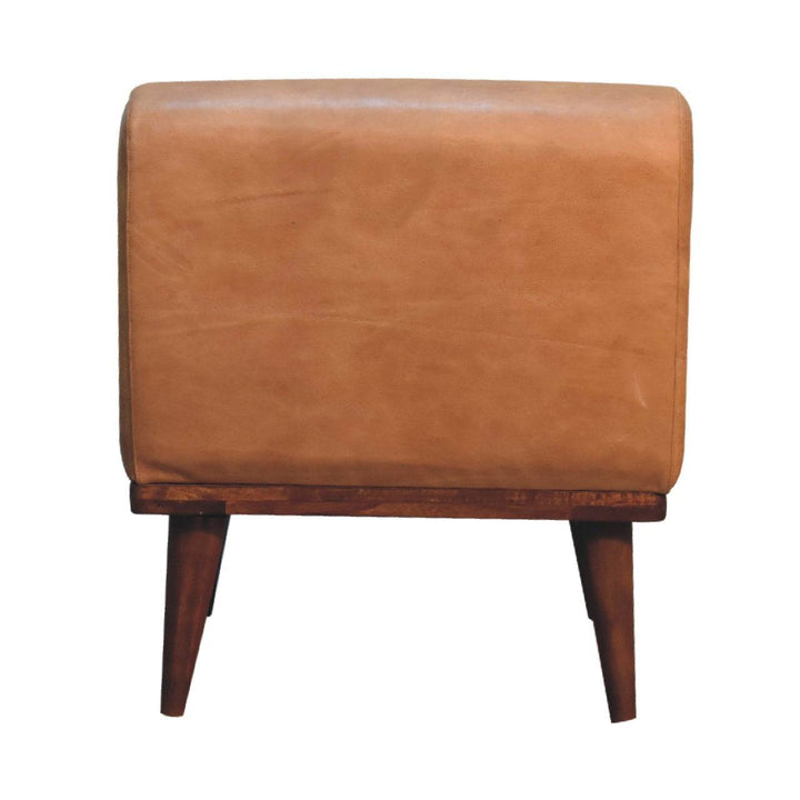 Tan Buffalo Backrest Footstool - TidySpaces