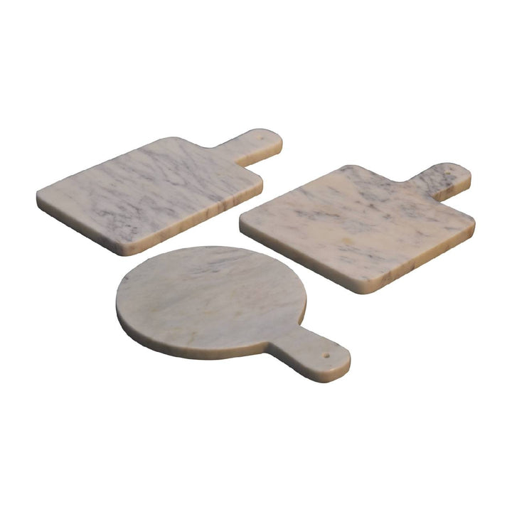 White Marble Chopping Board Set - TidySpaces