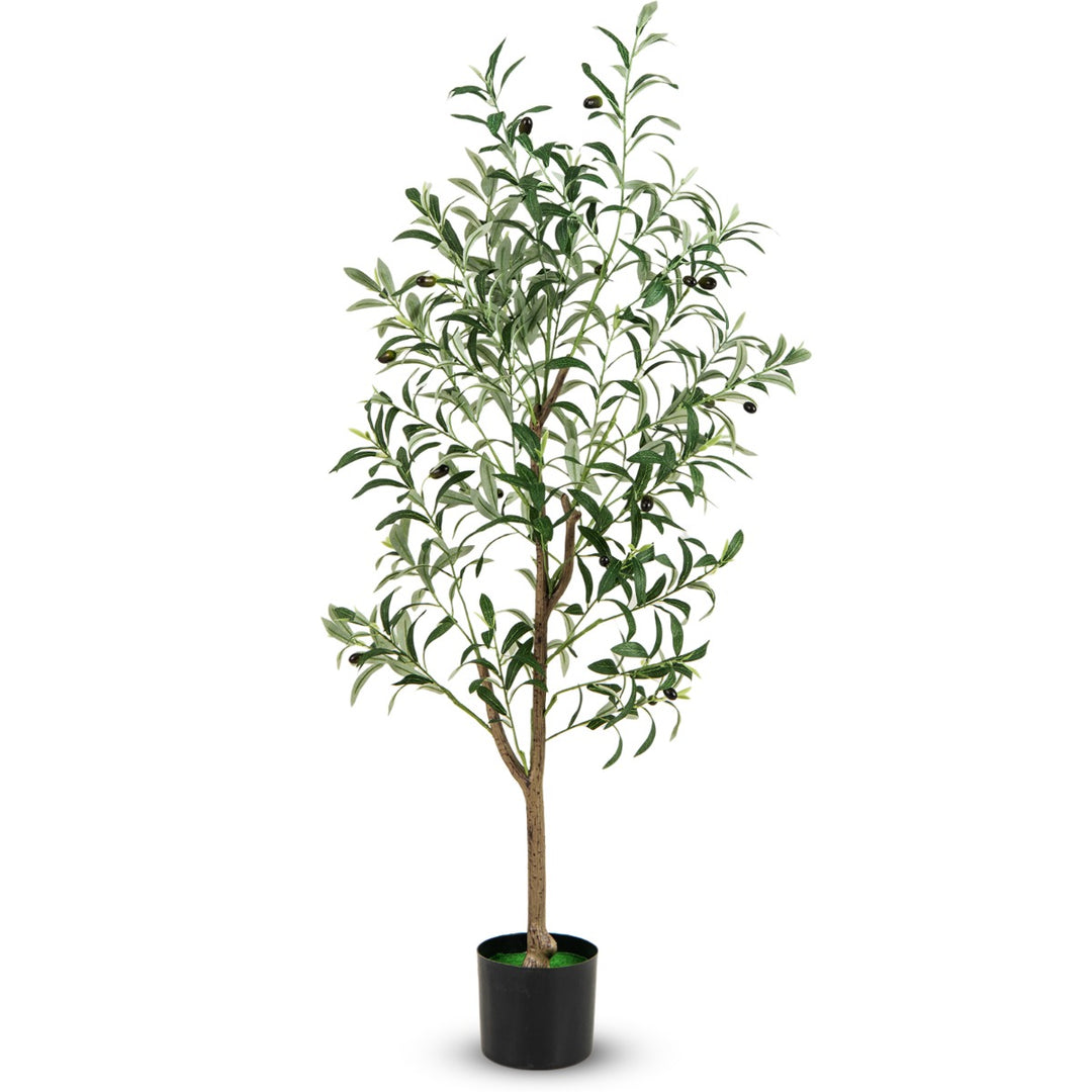 130cm Tall Artificial Olive Tree with Realistic Fruits - TidySpaces