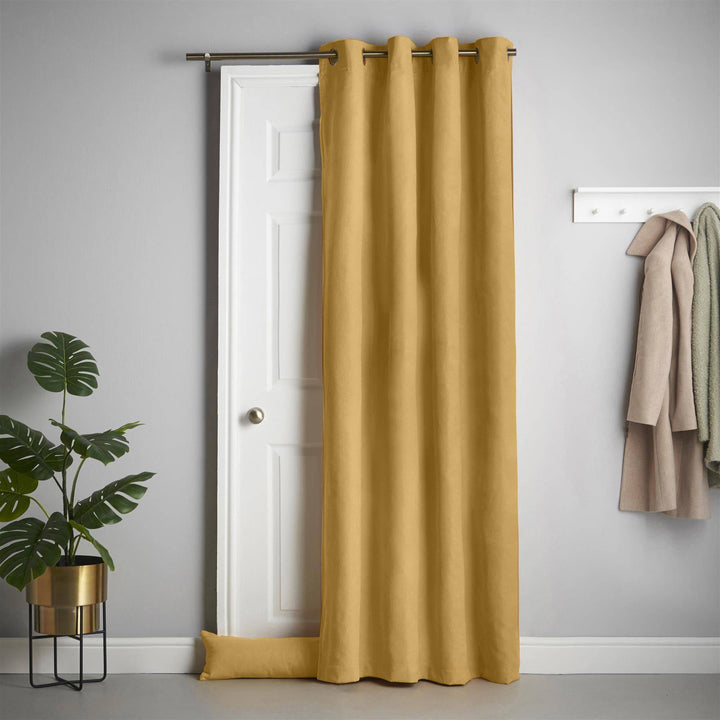 Velvet Chenille Door Curtain (Ring) - TidySpaces