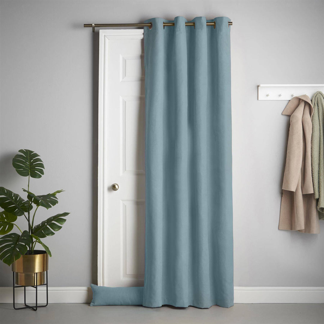 Velvet Chenille Door Curtain (Ring) - TidySpaces