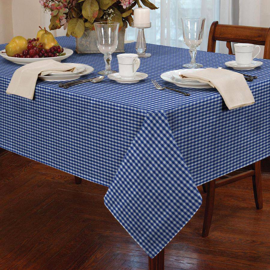 Gingham  72" Round Tablecloth - TidySpaces