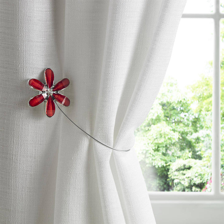 Flower Magnet (Curtain Tie Back - Pair) - TidySpaces