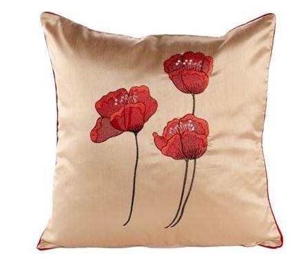 Poppies Silk 18"  (Cushion Cover) - TidySpaces