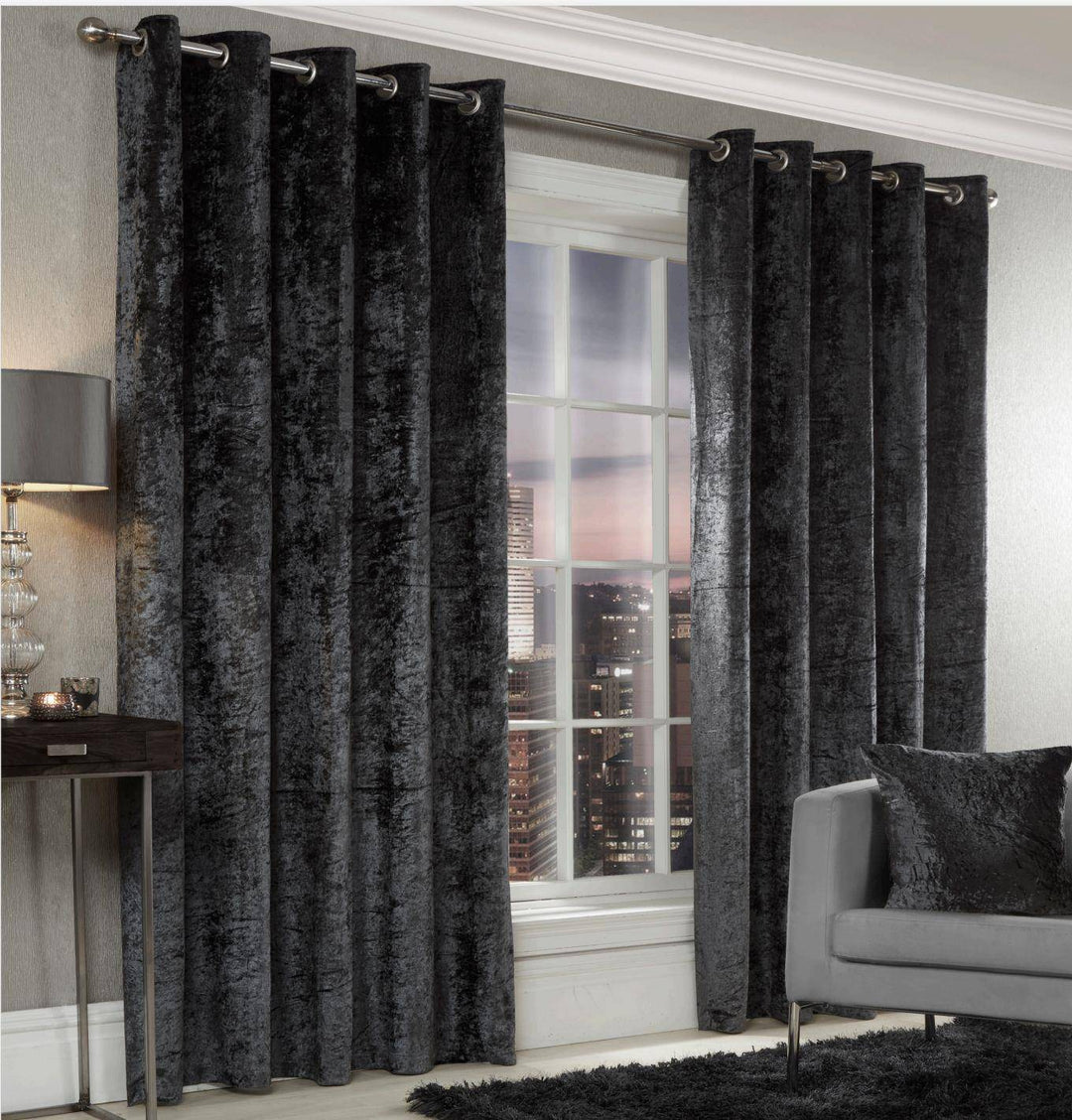 Crushed Velvet (Ring Top Curtains) - TidySpaces