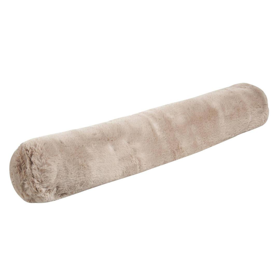 Faux Rabbit Fur Draught Excluder  (Filled) - TidySpaces